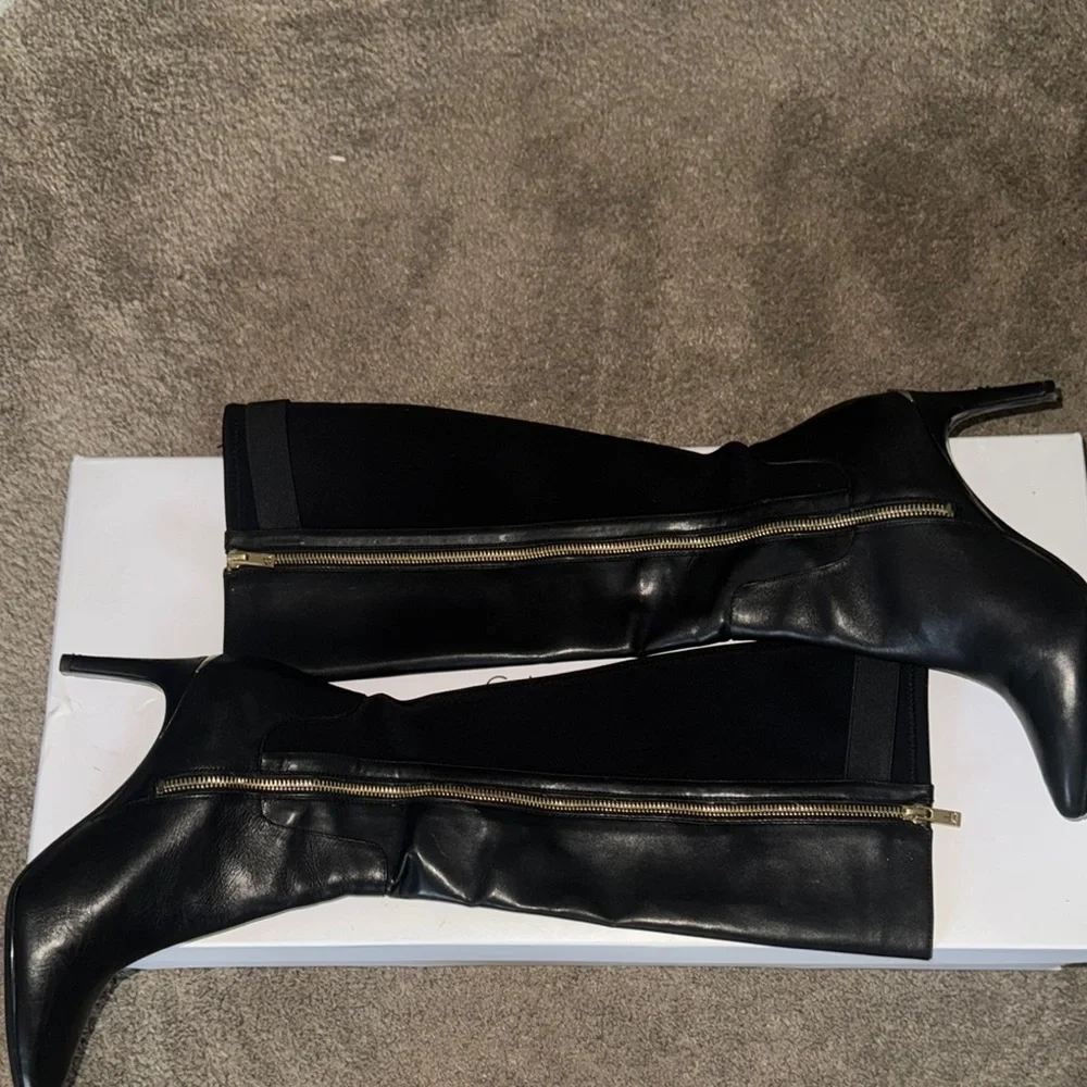 Calvin Klein Women's Black Knee-High Boots - Picture 2 of 5